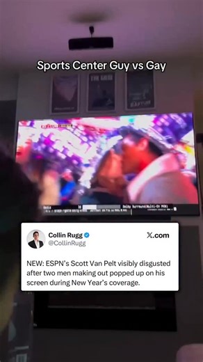 Collin Rugg on Instagram: "“Yeah… Live makeouts on Sports Center. Get into it,” he said in response to the normal couples. “Ohhhhhhhh! What are we….” he said in response to the gay couple before catching himself. Lmao. Video: tara_rule_ / ig."
