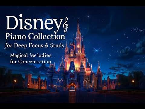 Disney Piano Collection for Deep Focus & Study 🎹✨ Magical Melodies for Concentration
