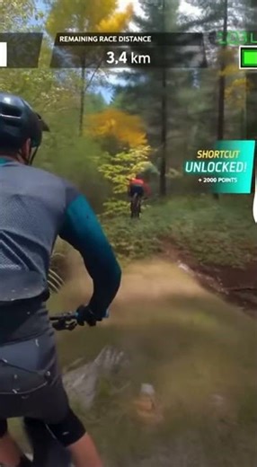 You literally chat to create 3D game worlds. Like this mountain biking scene. #shorts