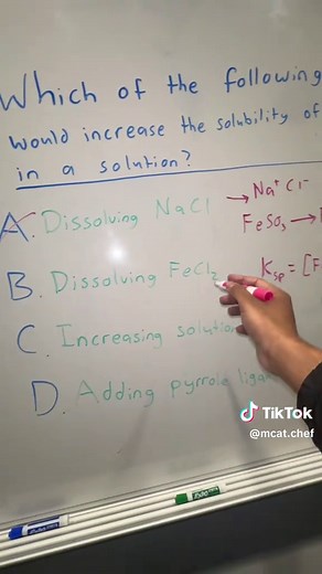 Increasing Solubility of Iron Sulfate: MCAT Practice