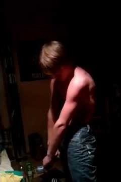 13 Year Old bodybuilder Pecs and abs - Artur Polutranko