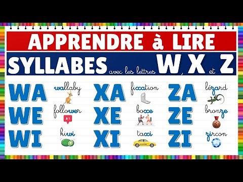 Learn to Read || Montessori || Syllables with the letters W, X and Z - Reading Exercise. #eme
