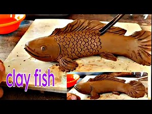 DIY How to sculpt a fish | clay sculpture