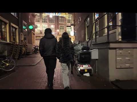 Amsterdam Nightlife Walk 🇳🇱 City Centre at Night 🇳🇱 Netherlands 4K Walking Tour