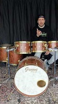 Groove Drum Co. Maple Bubinga Drums #groovedrumco #drums #drummer #madeinportugal #bubinga #maple