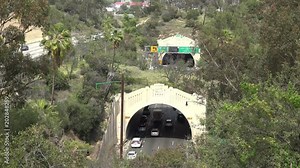 The Historic Figueroa Tunnels on the Pasadena Freeway