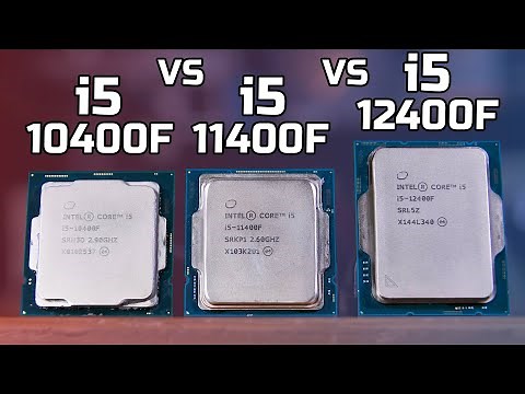 Intel i5 12400F vs 11400F vs 10400F - Gaming & Productivity