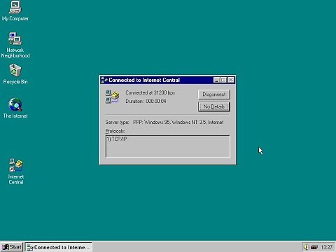 Retro Windows 95 Dial-Up Modem