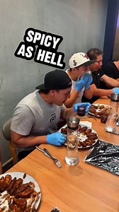 Heat 3 of our hot wing eating competition! It was neck and neck but in the end end there was only one winner! 3 more hears before the grand final! #foodporn #hotwing #hoteingcomp #competetiveeating #hotchickenwings #eatingcomp | Third Wave BBQ