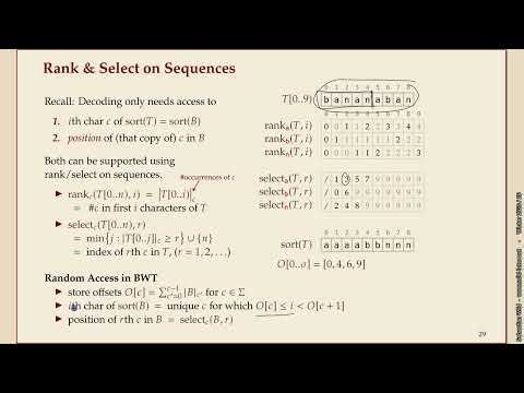 Algorithms of Bioinformatics (Winter 2025-26) 7-7 Random Access in BWT