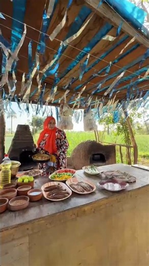 من قلب الريف 🐟🌿فسيخ وبيض بطعم الحكايات القديمةيوم يتعاش ❤️ #حياة_اهل_القرية_الريفية #food