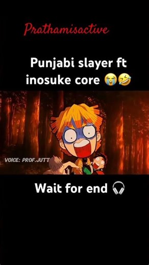 Demon slayer funny dubbed ft inosuke core 😭😂 #demonslayer #shorts #inosuke #anime