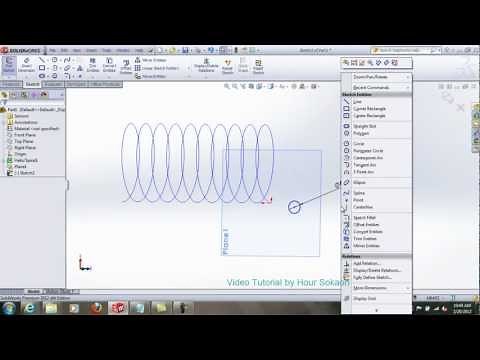 Model Helix/Spiral in SolidWorks
