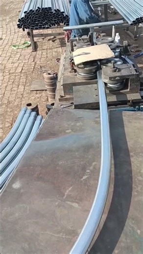 Metal Tube Bending Machine in Action