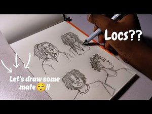 How I draw hair (Dreadlocs)