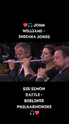 ❤️🎧 John Williams - Indiana Jones - Sir Simon Rattle - Berliner Philharmoniker #melodymusicbr #melody #music #orchestra #indiana