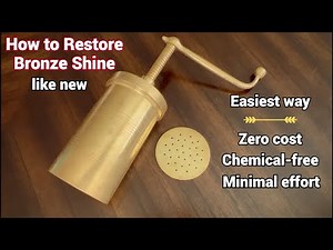 How to Restore Bronze Shine in Minutes! ZERO Cost & Chemical-Free Trick with Minimal Effort #bronze