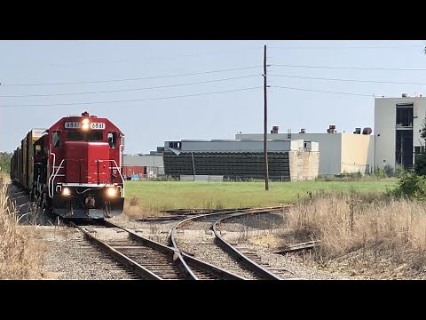 3 Locomotives Short Line Railroad Switching In Push Pull Mode, Industrial Railroad Spur In Ohio CCET