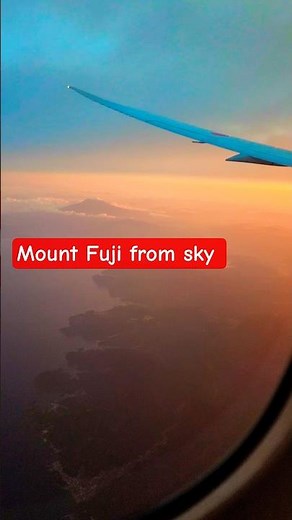 Mount Fuji From Plane Window — Unreal View! ✈️🗻