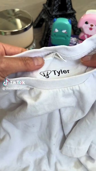 Personalized Name Stamps for Easy Clothing Labeling