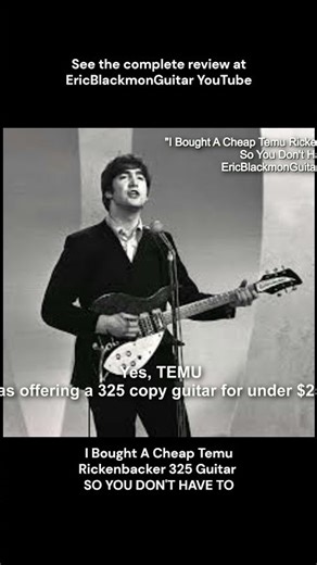 I Bought A Cheap John Lennon TEMU Rickenbacker 325 Guitar Copy So You Don't Have To