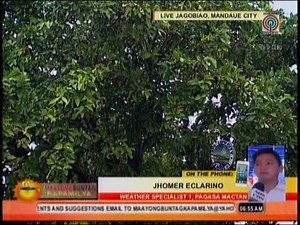 29 reactions | WEATHER PATROL SATELLITE IMAGE ON THE PHONE: JHOMER ECLARINO WEATHER EPECIALIST 1,PAGASA MACTAN #FOURTEENSIFIED MAAYONG BUNTAG KAPAMILYA ABS-CBN 3 CEBU Recorded Earlier@Lapu-Lpau City News 1 | Lapu-Lapu City TV News #1 | Facebook