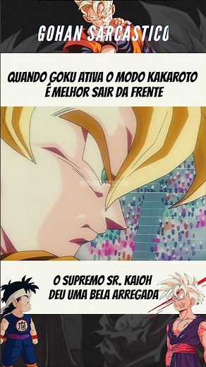 Quando o Goku ativa o modo Kakaroto... 🥶 #anime #dbz #dragonball