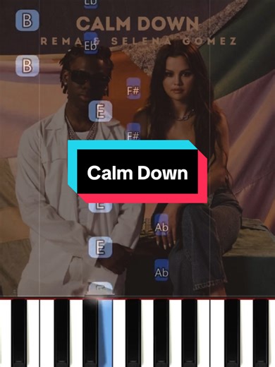 Calm Down - Rema, Selena Gomez | EASY Piano Tutorial #piano #pianotutorial #calmdown #selenagomez #rema