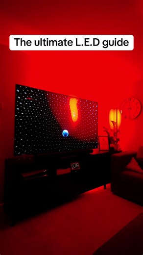 Ultimate Home Cinema Setup with Fancy LED Lights