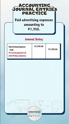 Payment of Advertising Expense Journal Entry