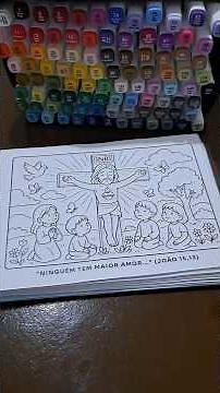 colorindo desenho católico 16 - Jesus crucificado