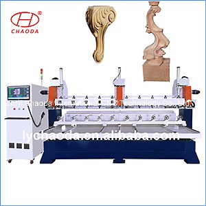 [Hot Item] Rotary 5 Axis CNC Wooden Furniture Leg Making Machine