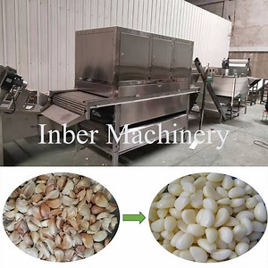 [Hot Item] Automatic Industrial Small Chain Type Garlic Onion Peeling Machine Peeler Processing Machine for Garlic Powder Paste Production Line