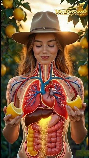 Lemon Digestion in the Human Body 🍋 3D Animation