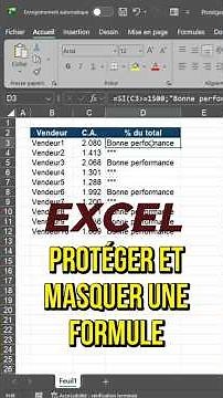 Protecting and Hiding an Excel Formula