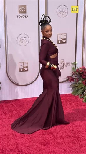 Mya is mesmerizing in maroon at the #BETAwards. 😍 | Entertainment Tonight