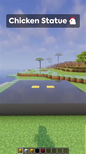 Minecraft Chicken Statue 🐔 #minecraft #minecraftbuilding #minecraftbuilds #minecrafttutorial