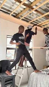 Lets do a quick DIY ceiling installation 🤩, this is very basic and easy for all to do #fypシ #diy