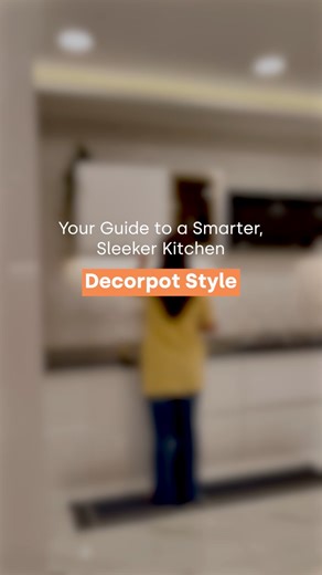 4.4K views · 15 reactions | The art of making kitchens smarter, and life simpler. Thoughtfully designed by @decorpot.in [kitchen cabinets, modular kitchen cost, kitchen cupboard] | Decorpot | Facebook