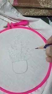 Easy thread work embroidery 🪡