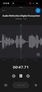 Week 2 tutorial: audio reflex on Digital ecosystem