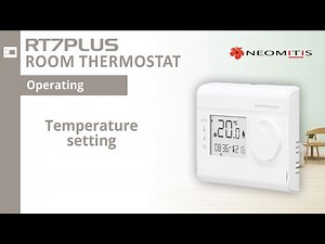Temperature setting - [Tutorials RT7PLUS room thermostat]
