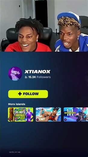 ISHOWSPEED REVEALS HOW TO GET VBUCKS AND XP INFINITE IN FORTNITE 🎁🤫 #fortnite #shorts