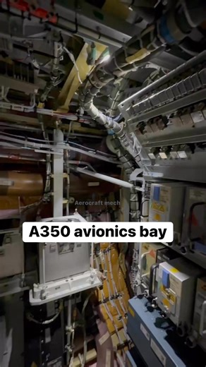 Aerocraft Mech | A350 avionics bay also known as the Electronic Equipment (E&E) bay is a compartment housing the aircraft's critical electronic systems... | Instagram
