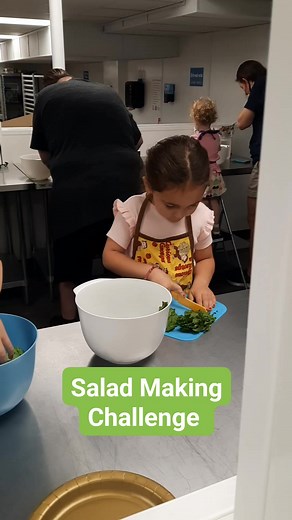 I had a BLAST during our first salad making challenge today! Unfortunately I didn't get near as many highlights as I wanted, but check out what I did get. Stay tuned for voting!! #saladchallenge #kidscancook #back2basics | Back 2 Basics Cooking | Facebook