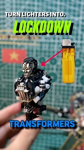 191K views · 3.5K reactions | Chế tạo LOCKDOWN từ bật lửa- xem nhiều video tương tự tại YouTube: Diy robot- Levizushi #levizushi #lockdown #bậtlửa #transformers #building #craft #diy | Levizushi- makes | Facebook