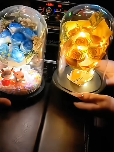 Prepare this glass cover for your girlfriend. It's very romantic, and it can be used as a # immortal gift box#foryou #goodthing #tiktokshop #fyp