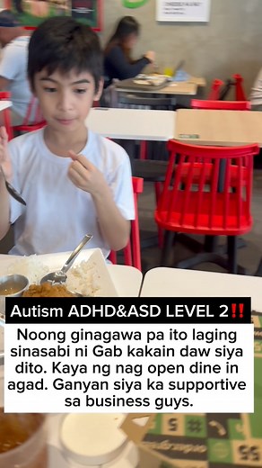 34K views · 949 reactions | Autism ADHD and ASD LEVEL 2‼️ May bagong bukas na branch sa greenwish. Noong ginagawa pa ito laging sinasabi ni Gab kakain daw siya dito. Kaya ng nag open dine in agad. Nagtantrum pa siya kasi ayaw niya ng kahit saang greenwish kung di doon lang sa kung saan nakita niya kinuconstruct dati doon lang dapat etry. Ganyan siya ka supportive sa business guys. #everyone #highlights #gabsworld | Gab's World | Facebook