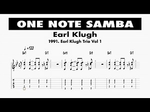(Transcription) One Note Samba - Earl Klugh 1992, Earl Klugh Trio