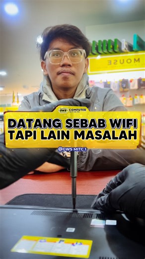 𝐇𝐀𝐍𝐓𝐀𝐑 𝐒𝐄𝐁𝐀𝐁 𝐏𝐑𝐎𝐁𝐋𝐄𝐌 𝐖𝐈𝐅𝐈 𝐓𝐀𝐏𝐈 𝐋𝐀𝐏𝐓𝐎𝐏 𝐓𝐀𝐊 𝐁𝐎𝐋𝐄𝐇 𝐇𝐈𝐃𝐔𝐏! . Jom kita tengok abang Aswad kita handle masalah laptop customer ini. . Jadi kalau anda suka video bermanfaat seperti ini, pastikan 𝐋𝐈𝐊𝐄, 𝐒𝐇𝐀𝐑𝐄 dan 𝐂𝐎𝐌𝐌𝐄𝐍𝐓 content servis apa GWS Computer perlu buat. . 📞 Hubungi kami sekarang untuk maklumat lanjut! . 𝐊𝐀𝐌𝐈 𝐁𝐄𝐑𝐃𝐀𝐅𝐓𝐀𝐑 𝐃𝐄𝐍𝐆𝐀𝐍 𝐊𝐄𝐌𝐄𝐍𝐓𝐄𝐑𝐈𝐀𝐍 𝐊𝐄𝐖𝐀𝐍𝐆𝐀𝐍 𝐌𝐀𝐋𝐀𝐘𝐒𝐈𝐀 . 📲 Klik link di bio untuk lebih